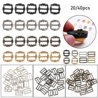 RECLAIM66RI8อย่างเข้มงวด20/40ชิ้นคุณภาพสูงเด็กผู้หญิงของเล่นขนาดเล็กรูปแบบปุ่มสายพานหัวเข็มขัด Tri-Glide Buckles Diy อุปกรณ์เสริมตุ๊กตา