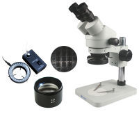 SUNSHINE SZM45-B1 7-45x Binocular Microscope Continuous Zoom Microscope 90x Eyepiece 20/40 Binocular for Motherboard Repair