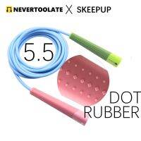 NEVERTOOLATE SKEEPUP 5.5มิลลิเมตรเส้นผ่าศูนย์กลางพีวีซีป้องกันการเลื่อนโค้ทยางกระโดดข้ามเชือกกระโดดเชือกสำหรับครอสฟิต