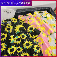 MOQOOL เสื้อฮาวาย  เสื้อลายดอกเบญจมาศใหม่ การพักผ่อนที่ทันสมัยเนื้อผ้าคุณภาพสูง