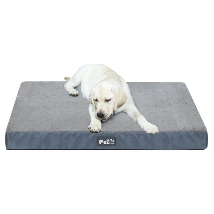 Memory Foam Orthopedic Dog Bed Calming Pet Sleeping Pad Washable Dog Crate Mat Plush Removable