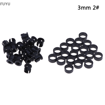 FUYU 20ชุด3mm/5mm พลาสติก LED ผู้ถือคลิป-ฝาครอบ Mounts กรณีที่มีวงแหวนด้านนอก