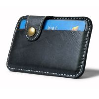 Retro Leather Credit Business Mini Card Wallet 2022 Convenient Man Women Smart Wallet Business Card Holder Cash Wallet Card Case