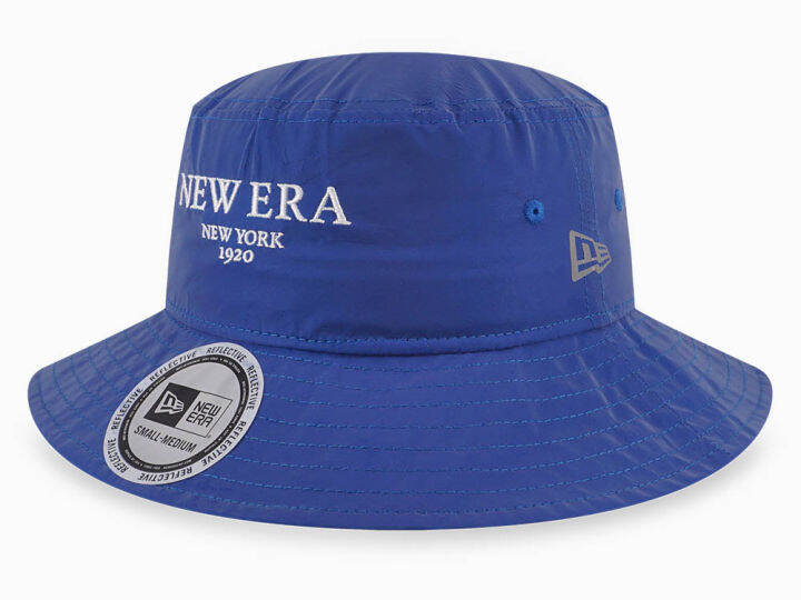 New Era Wordmark Color Reflective Dark Blue Bucket Hat Lazada PH