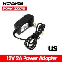 2.1-2.5มม. สำหรับปลั๊กอะแดปเตอร์2000mA 1ชิ้น DC 12V HCVAHDN AC พลังงาน CCTV 100V-240V 12V2A 2A 5.5มม. X คอนเวอร์เตอร์ไฟฟ้า