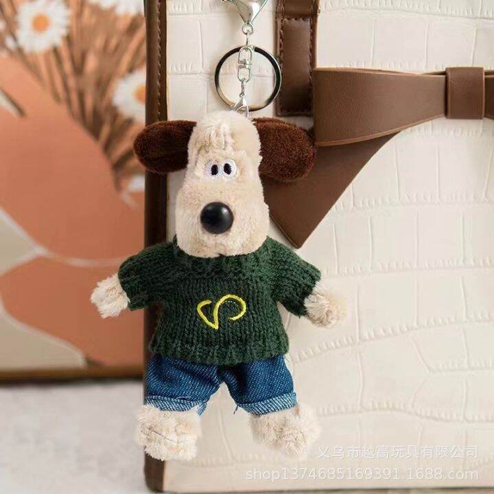 15cm-kawaii-wallace-amp-gromit-dog-plush-keychain-cartoon-pilot-dog-gromit-dog-plushie-doll-schoolbag-pendant-car-keychain-gifts