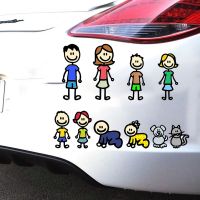 【CC】 Happy Car Sticker Children Decals Styling Cartoon Vinyl Decal Decoration Stickers Accessories