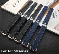 （Bar watchband）สายนาฬิกาข้อมือใหม่20มม.,สายนาฬิกายางซิลิโคนปลายโค้งพร้อมโลหะสำหรับ Omega 300 AQUA TERRA (น้ำและแผ่นดิน) AT150 8900เครื่องมือ