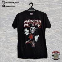 New FashionMONSTER MOUSE CARTOON BLACK TSHIRT / TEE HITAM UNISEX FULL COTTON MICKEY T-SHIRT TOR CLOTHING BY SKULL OF ROCK 2023