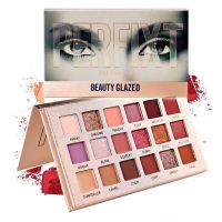 ⊕☞ BEAUTY GLAZED Eyeshadow Palette 18 Kleuren Matte Oogschaduw palette Glitter oogschaduw Make-Up Naakt Make set Korea Cosmetica