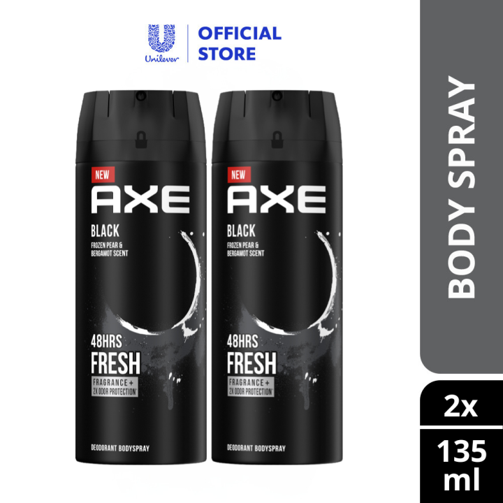 Axe Men Body Spray Black 135ml x 2 Lazada