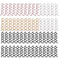 【CW】10pcs Metal Spiral Pin Hair Clip Twist Comb Hairpins Brooches Bobby Bun Stick Pick for Women Girl Wedding Accessories Ornaments