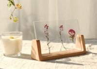 EZ Wooden Base Ushape 6 inches Photo Picture Frame Transparent Acrylic Home Decoration Living Room กรอบรูปฐานไม้ กรอบรูปอะคริลิค อะคริลิคใส สไตล์โมเดิร์น ตกแต่งบ้าน ขนาด 6 นิ้ว