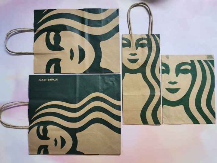 ถุงกระดาษสตาร์บัค-starbucks-ขายเหมา-10-ใบ-ของแท้จาก-shop-starbucks