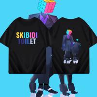 สไตล์ใหม่ SKIBIDI TOILET CAMERAMEN เสื้อยืดผ้าฝ้ายแท้ สีดำ ขาว พิมพ์ด้านหน้า S-5XL