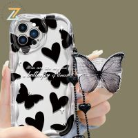 เคส VIVO Y27 Y36 Y35 Y22 T1 Y02 5กรัม Y21T Y21 Y33T T1X Y12S Y16 Y21S Y15S Y01 Y11 Y51 Y12 Y20S Y12A Y21A Y22S Y20 Y30ที่ยึดเคสโทรศัพท์ซิลิโคนรูปผีเสื้อแบบเรียบง่าย