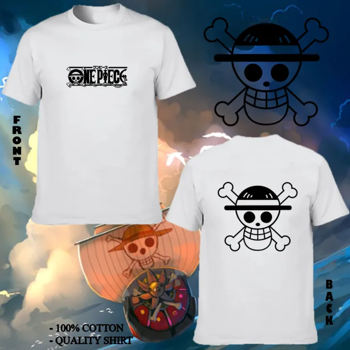 One Piece Straw Hat Crew Logo Back And Front Shirt Trending Anime Design Excellent Quality T Shirt Op Lazada Ph