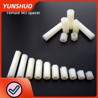 100pcs White Plastic Nylon M3 Hex Column Standoff Spacer NUT