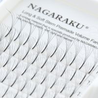 NAGARAKU 12 Lines 3D-6D Premade Fans Russian Volume Eyelash Black Faux Mink Premium Eyelashes Application Eyelash Extension