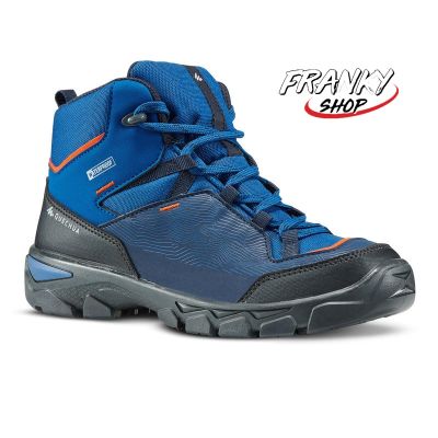 [พร้อมส่ง] รองเท้าเด็กกันน้ำ ใส่เดินป่า Chidrens Waterproof Walking Shoes MH120 MID Blue Size 3-5