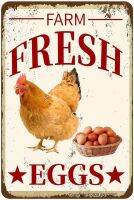 ANJOOY Metal Tin Signs Chicken Funny Kitchen Farmhouse Store Market Country Farm Barn Supermarket Outdoor Wall Decor Art