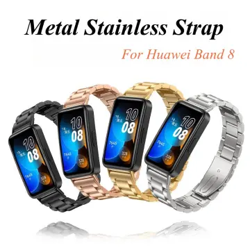 Metal Wristband for Huawei Band 8 Smartband Stainless Steel