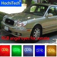 Hochitech Rgb ไฟ Led แสดงสีต่างๆตานางฟ้าชุดแหวนแต่งรถความสว่างสูงสำหรับ Hyundai Sonata 2002 2005