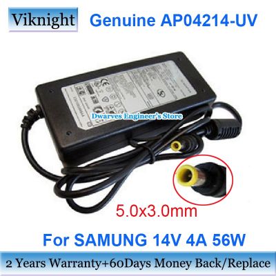 4A 14V 56W ของแท้แหล่งจ่ายไฟสำหรับ Samsung 152S 152X 153S 172แล็ปท็อปโน๊ตบุ๊คอะแดปเตอร์ AC API1AD002 AP04214-UV รับประกันสองปี