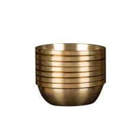 7pcs Tibetan Buddhism Pure Copper Flat Bottom Holy Water Cup 7pcs Mini Water Offering Bowl Solid Ritual Tibet Tibetan Buddhist