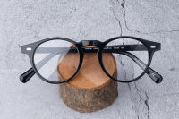 Oliver OP Brand OV5186 Gregory Peck High Quality Acetate Eyeglass Frames Clear Glasses Round Glasses Frames with Original Box