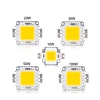 【】 First Follow Shop ลูกปัด LED แบบบูรณาการชิพหลอดไฟ LED ไดโอดสำหรับไฟฟลัดไลท์ไฟฉาย DIY สีขาวอบอุ่น3W 10W 20W 30W 50W 100W