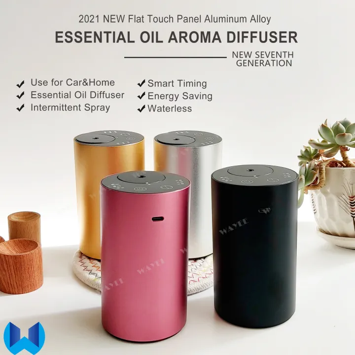 Portable Essential Oil Nebulizer Rechargeable Aluminum Alloy Waterless Aroma Diffuser.