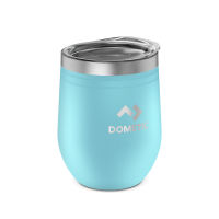 Dometic Thermo Wine Tumbler สี Lagune , 300 ml. แก้วไวน์ แก้วน้ำ ความหนา 2 ชั้น พร้อมฝาปิดสุญญากาศ ขนาด 300 มล.