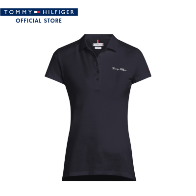 Tommy Hilfiger เสื้อโปโลผู้หญิง รุ่น WW0WW40404 DW5 - สีน้ำเงิน