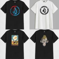 เสื้อยืด [100% Cotton]  เสื้อเชิ้ตสเก็ตบอร์ด - volcom stones สําหรับผู้ชาย และผู้หญิง