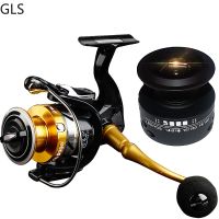 [HOT LIAXLLWISAAZH 534] คุณภาพสูง14 1 BB Double Spool Fishing Reel ความเร็วสูงโลหะ Spinning Reel ปลาคาร์พตกปลา Reels ฟรีอะไหล่ Spool สำหรับ Saltw