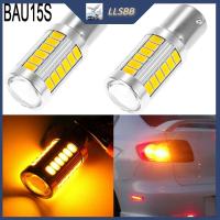 LLSBB 2ชิ้น150 ° สัญญาณไฟเลี้ยว33SMD ไฟท้ายหลอดไฟเลี้ยว LED 1156 BAU15S PY21W