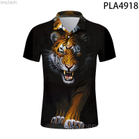 Summer  Polo Homme Tiger Animal Series Fashion Streetwear Men Shirts Casual Hombres Harajuku 3d Printed Polo Shirt Short Sleeve Ropa 2023 new polo shirt