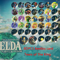 40ชิ้น Amiibo Zeldas น้ำตาของราชอาณาจักร Amiibo บัตรสำหรับตำนานของ Zelda ผีพระเจ้าดาบอุปกรณ์สวิทช์ NFC เกมชิป