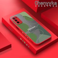 เคส Chenyyka สำหรับ OPPO A54 5G A74 5G A54 4G แฟชั่นลายการ์ตูนสีเขียวใหม่เคสโทรศัพท์เนื้อแข็งกันกระแทกขอบสี่เหลี่ยมเคสซิลิโคนนิ่มคลุมทั้งหมดป้องกันเลนส์กล้อง