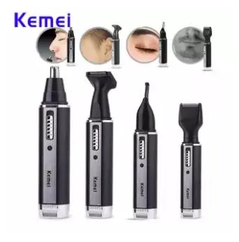Kemei KM - 6630 4 in 1 Electric Nose Ear Hair Trimmer Rechargeable USB  Charger Beard Eyebrow Trimmer Electric Nose Ear Shaver Hair Cliper | Lazada  PH