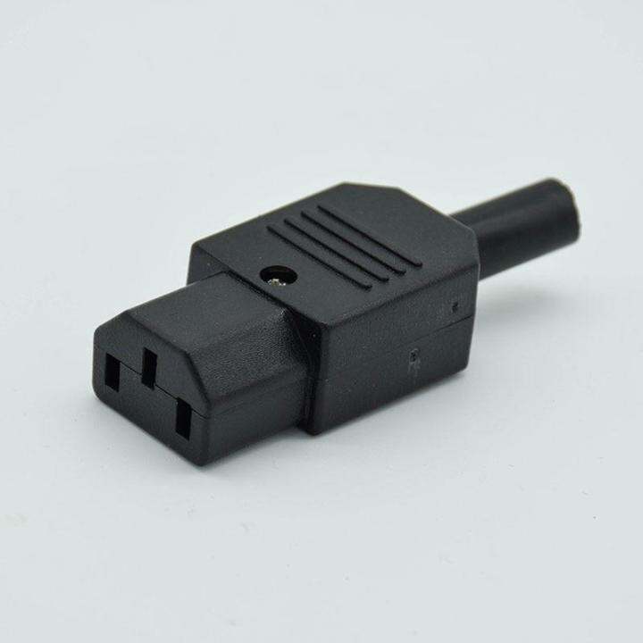 Iec Straight Cable Plug Connector C13 C14 10a 250v Black Femaleandmale Plug Rewirable Power 8482