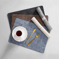 Loftyan Nordic PU Placemat สำหรับโต๊ะทานอาหารหนัง PU กันน้ำทนความร้อนทนทานกันลื่น