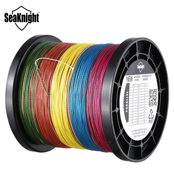 ขายดี-seaknight-trident-ขนาด1000เมตรเอ็นตกปลาเกลียว-pe-หลากสี4เส้น6-100lb-เอ็นตกปลามัลติฟิลาเม้นท์ที่แข็งแรงมาก0-08-0-60มม