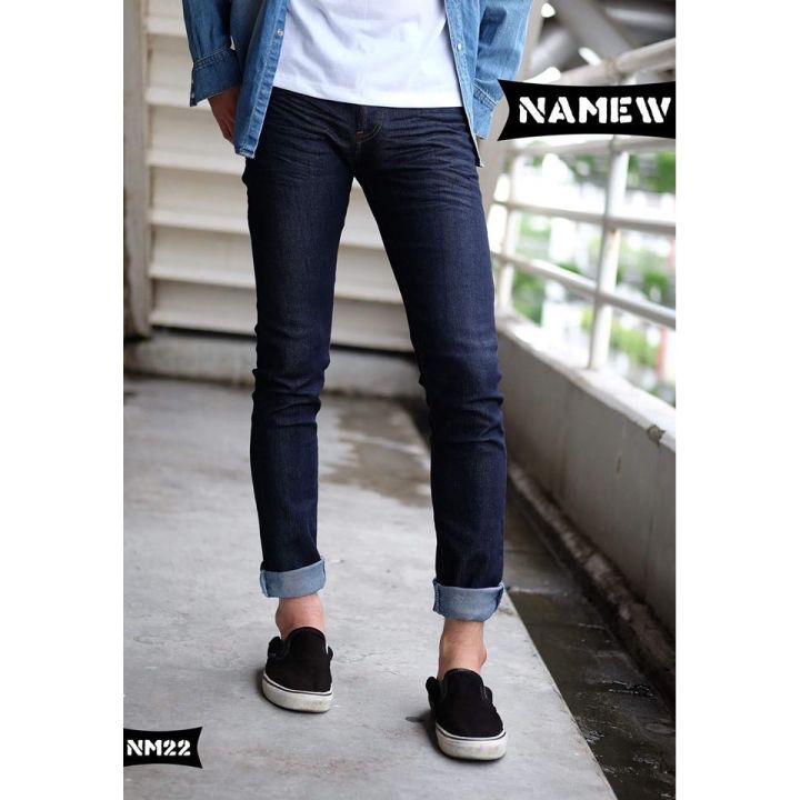 miinshop-เสื้อผู้ชาย-เสื้อผ้าผู้ชายเท่ๆ-กางเกงยีนส์ทรง-slim-เข้ารูป-no-nm22-เสื้อผู้ชายสไตร์เกาหลี
