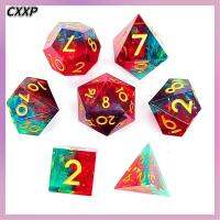 CXXP Polyhedral ลูกเต๋าดิจิตอลมังกร เรซิน คริสตัลคริสตัลคริสตัล ลูกเต๋า DND ของตกแต่งบ้าน เครื่องประดับสำหรับตกแต่ง ของเล่นสำหรับปาร์ตี้เกมไพ่ทาโรต์