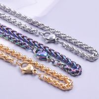 10X Cuban Necklace Keel Chain LinkBasic Punk Stainless Steel Gold Color Solid No Fade Trending Collar Men Women Choker Jewelry