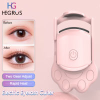 HEGRUS ที่ดัดขนตาที่ชาร์จไฟฟ้า USB ที่ดัดขนตากรงเล็บแมวคลิปขนตายาวนาน Curl ติดตั้ง Eye Lift Eyelash อุ้งเท้าแมวแสนน่ารักทำความร้อนไฟฟ้าคลิปขนตาแต่งหน้าซัพพลาย Eyelash คลิปติดตั้ง