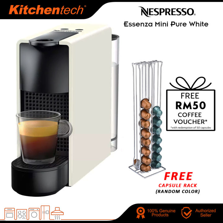 Nespresso C30-ME-WH-NE Essenza Mini Coffee Machine White [FREE