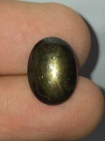 พลอย สตาร์ แซฟไฟร์ ธรรมชาติ แท้ ( Natural Black Star Sapphire ) หนัก 10.33 กะรัต